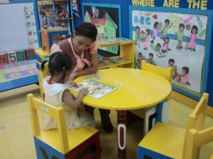 The early bird with teacher coi.