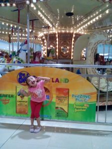 After her carousel ride