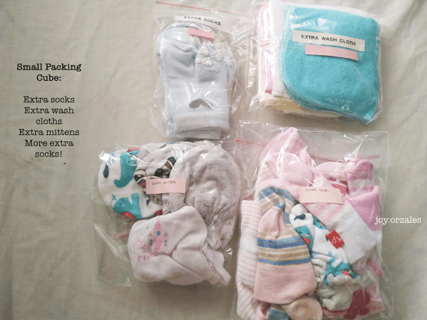 Aeda_Small Packing Cube contents