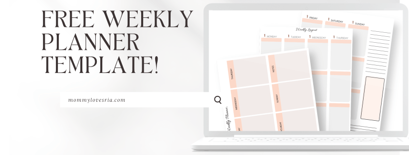 free weekly planner template